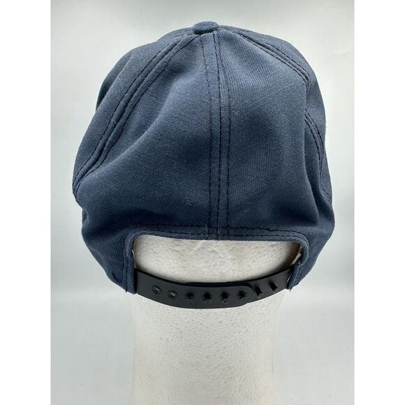 Vtg Crowell Trucker Hat Patch Cap Snapback Natural Gas USA Made Blue - Picture 5 of 10